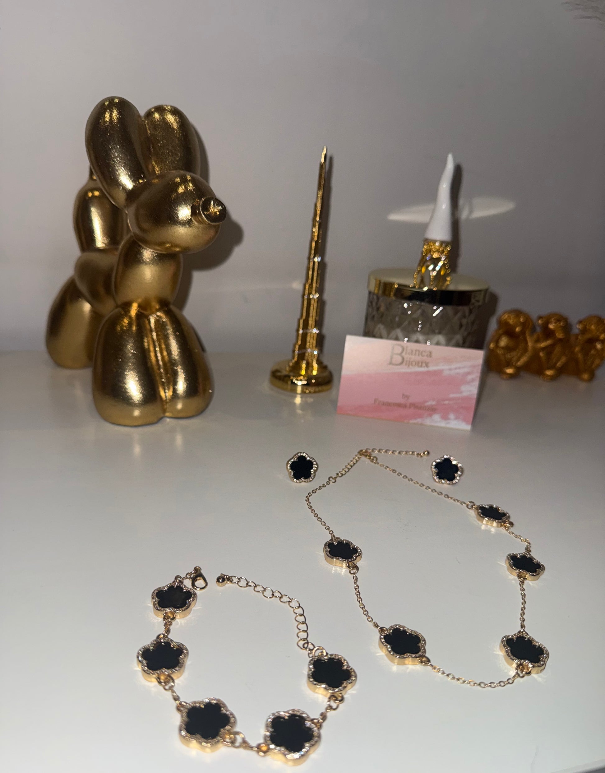 Set collana orecchini e bracciale