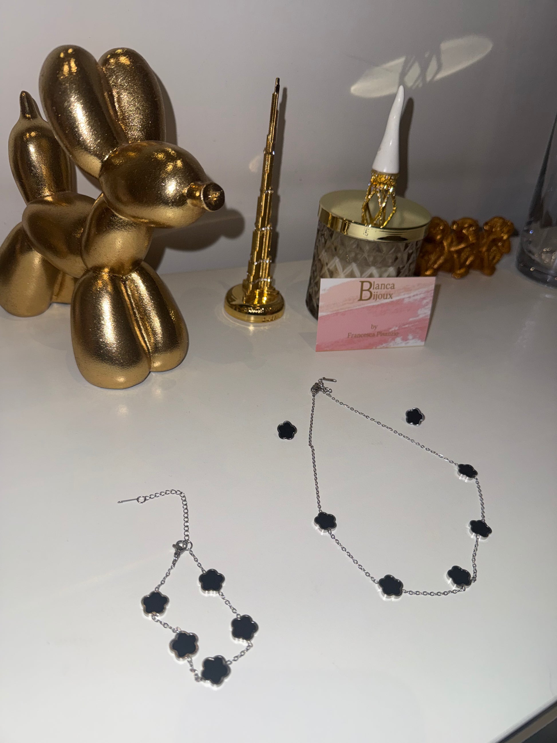 Set collana orecchini e bracciale