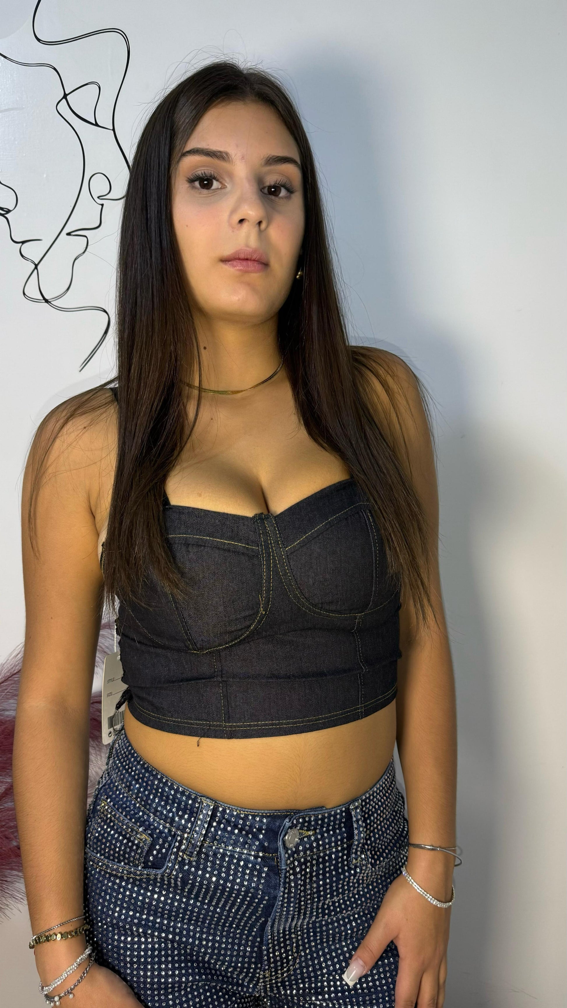 Bralette In Denim